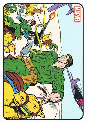Rittenhouse Archives Sgt. Fury and His Howling Commandos Base Card 17 While the Jungle Sleeps