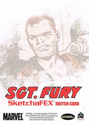 Rittenhouse Archives Sgt. Fury and His Howling Commandos Sketch Card  Jamie Snell