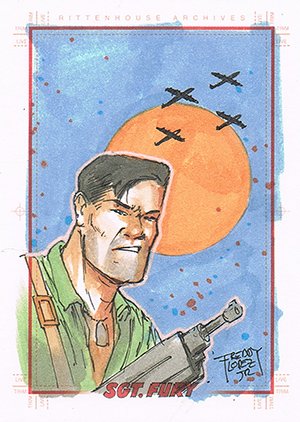 Rittenhouse Archives Sgt. Fury and His Howling Commandos Sketch Card  Alfrado Lopez Jr.