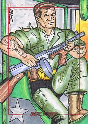 Rittenhouse Archives Sgt. Fury and His Howling Commandos Sketch Card  Adam Cleveland