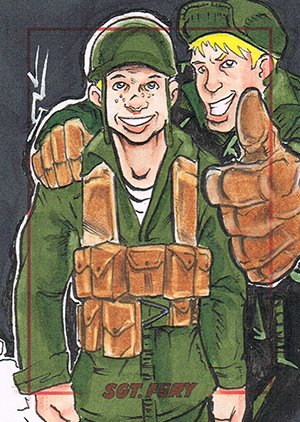 Rittenhouse Archives Sgt. Fury and His Howling Commandos Sketch Card  Jason Godwin