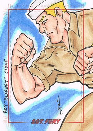 Rittenhouse Archives Sgt. Fury and His Howling Commandos Sketch Card  Jason Godwin