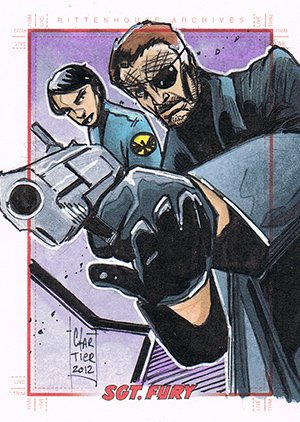 Rittenhouse Archives Sgt. Fury and His Howling Commandos Sketch Card  Francois Chartier