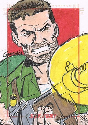 Rittenhouse Archives Sgt. Fury and His Howling Commandos Sketch Card  Charles George