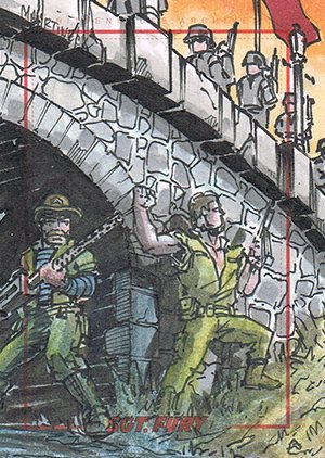 Rittenhouse Archives Sgt. Fury and His Howling Commandos Sketch Card  Warren Martineck