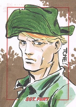 Rittenhouse Archives Sgt. Fury and His Howling Commandos Sketch Card  Tone Rodriguez