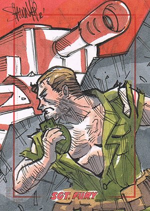 Rittenhouse Archives Sgt. Fury and His Howling Commandos Sketch Card  Shawn Yap