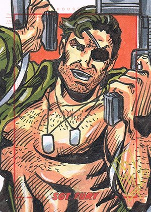 Rittenhouse Archives Sgt. Fury and His Howling Commandos Sketch Card  Noval Hernawan