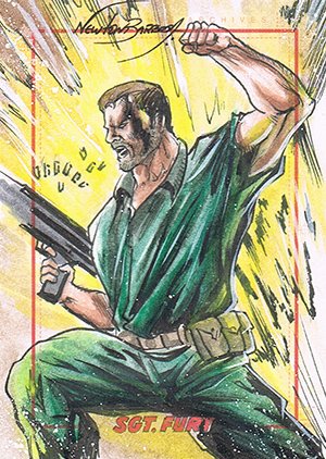 Rittenhouse Archives Sgt. Fury and His Howling Commandos Sketch Card  Newton Barbosa
