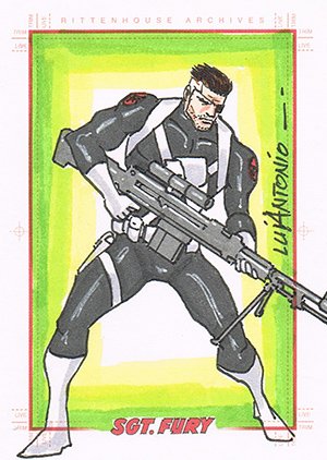 Rittenhouse Archives Sgt. Fury and His Howling Commandos Sketch Card  Lui Antonio