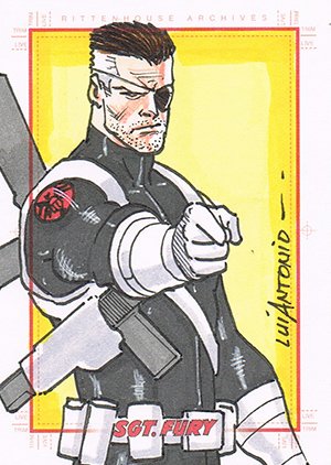 Rittenhouse Archives Sgt. Fury and His Howling Commandos Sketch Card  Lui Antonio