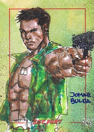 Rittenhouse Archives Sgt. Fury and His Howling Commandos Sketch Card  Jomar Bulda