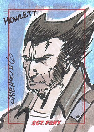 Rittenhouse Archives Sgt. Fury and His Howling Commandos Sketch Card  Jim Mehsling
