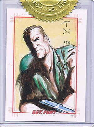 Rittenhouse Archives Sgt. Fury and His Howling Commandos Sketch Card  Mark Texeira (4-box incentive)