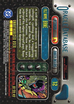 Fleer/Skybox DC Outburst: Firepower Base Card 12 Bane