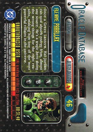 Fleer/Skybox DC Outburst: Firepower Base Card 46 Parallax