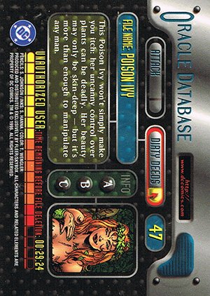 Fleer/Skybox DC Outburst: Firepower Base Card 47 Poison Ivy