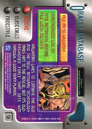 Fleer/Skybox DC Outburst: Firepower Base Card 58 Hawkman