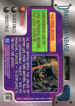 Fleer/Skybox DC Outburst: Firepower Base Card 61 Batman