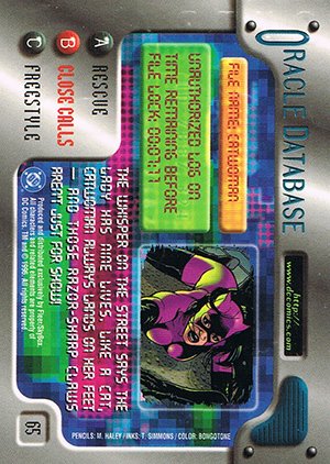 Fleer/Skybox DC Outburst: Firepower Base Card 65 Catwoman