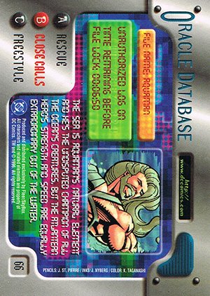 Fleer/Skybox DC Outburst: Firepower Base Card 66 Aquaman