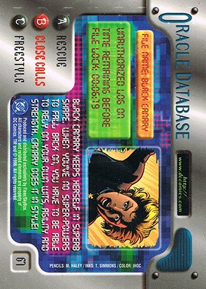 Fleer/Skybox DC Outburst: Firepower Base Card 67 Black Canary