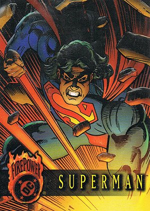 Fleer/Skybox DC Outburst: Firepower Base Card 01 Superman