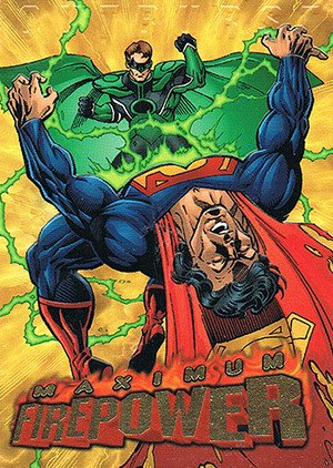 Fleer/Skybox DC Outburst: Firepower Maximum Firepower Card 16 of 20 Superman Takes a Hit!