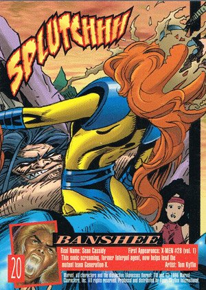 Fleer/Skybox X-Men: Fleer Ultra Wolverine Base Card 20 Banshee