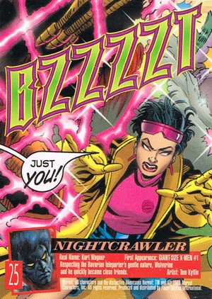 Fleer/Skybox X-Men: Fleer Ultra Wolverine Base Card 25 Nightcrawler