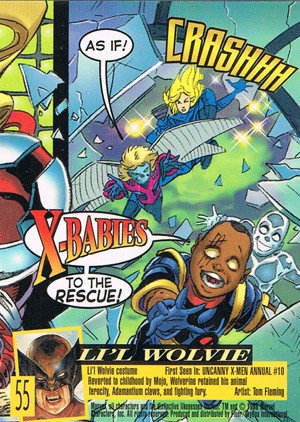 Fleer/Skybox X-Men: Fleer Ultra Wolverine Base Card 55 Li'l Wolvie