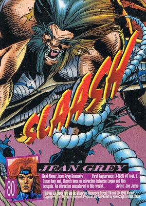 Fleer/Skybox X-Men: Fleer Ultra Wolverine Base Card 80 Jean Grey