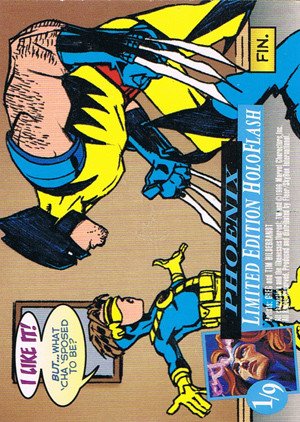 Fleer/Skybox X-Men: Fleer Ultra Wolverine HoloFlash Card 1/9 Phoenix