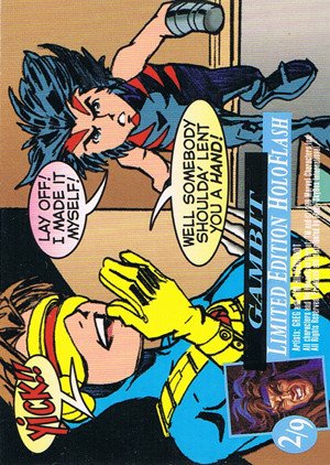 Fleer/Skybox X-Men: Fleer Ultra Wolverine HoloFlash Card 2/9 Gambit