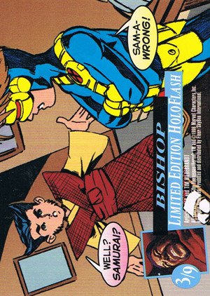 Fleer/Skybox X-Men: Fleer Ultra Wolverine HoloFlash Card 3/9 Bishop