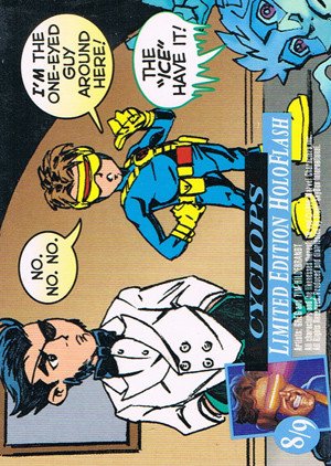 Fleer/Skybox X-Men: Fleer Ultra Wolverine HoloFlash Card 8/9 Cyclops