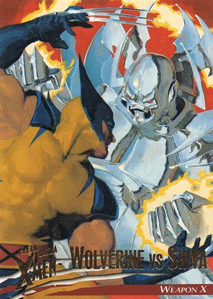 Fleer/Skybox X-Men: Fleer Ultra Wolverine Base Card 5 Wolverine vs. Shiva