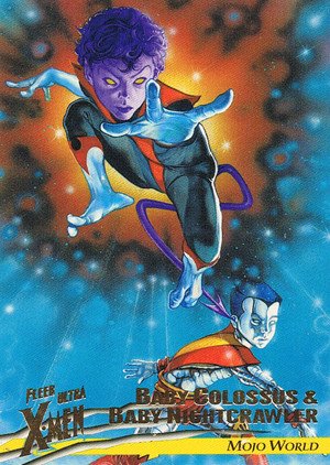 Fleer/Skybox X-Men: Fleer Ultra Wolverine Base Card 60 Baby Colossus & Baby Nightcrawler
