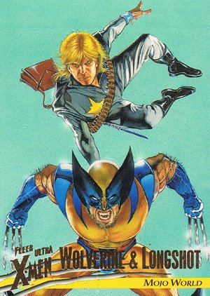Fleer/Skybox X-Men: Fleer Ultra Wolverine Base Card 63 Wolverine & Longshot