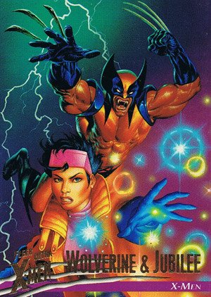 Fleer/Skybox X-Men: Fleer Ultra Wolverine Base Card 81 Wolverine & Jubilee