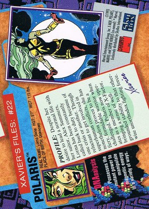 SkyBox X-Men: Series 2 Base Card 22 Polaris
