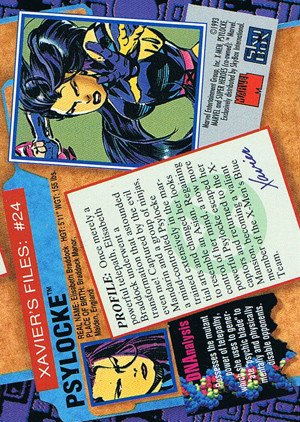 SkyBox X-Men: Series 2 Base Card 24 Psylocke