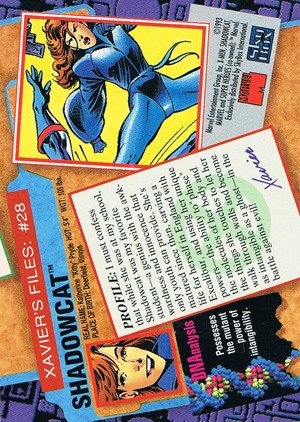 SkyBox X-Men: Series 2 Base Card 28 Shadowcat