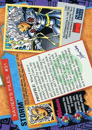 SkyBox X-Men: Series 2 Base Card 31 Storm
