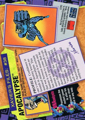 SkyBox X-Men: Series 2 Base Card 38 Apocalypse