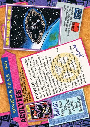 SkyBox X-Men: Series 2 Base Card 45 Acolytes