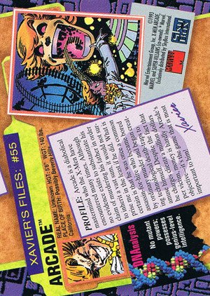 SkyBox X-Men: Series 2 Base Card 55 Arcade
