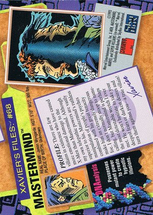 SkyBox X-Men: Series 2 Base Card 68 Mastermind