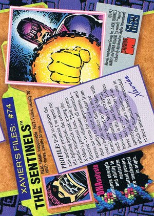 SkyBox X-Men: Series 2 Base Card 74 The Sentinels