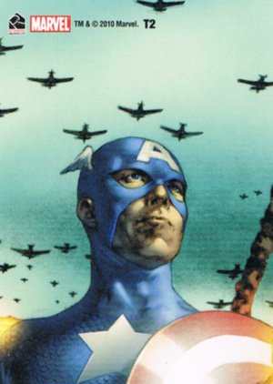 Rittenhouse Archives Marvel 70th Anniversary Marvel Tribute Metallic Card T2 Captain America